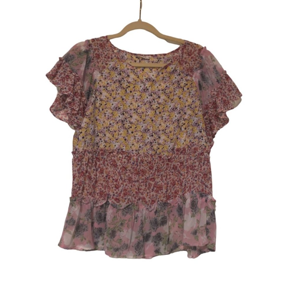 Kori Ruffled-Sleeve Top